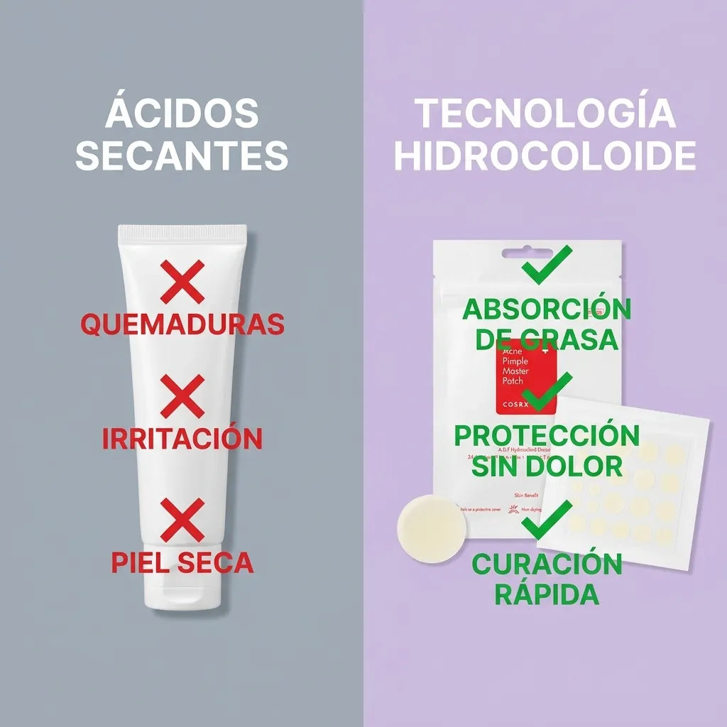 NoxPatch  "Acuéstate con un brote activo, despierta con la piel lisa y libre de pus."