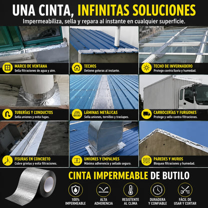 Cinta Butilo Premium-El fin de las reparaciones fallidas: sella, aísla y recuera tu tranquilidad para siempre.
