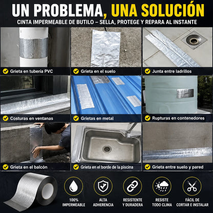 Cinta Butilo Premium-El fin de las reparaciones fallidas: sella, aísla y recuera tu tranquilidad para siempre.