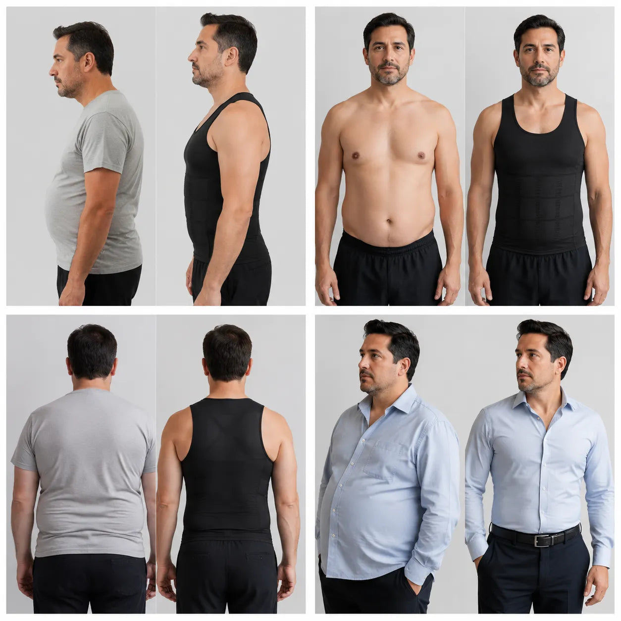 Camiseta de Compresión DualTech™ – Moldea tu figura, descomprime tu espalda