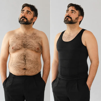 Camiseta de Compresión DualTech™ – Moldea tu figura, descomprime tu espalda
