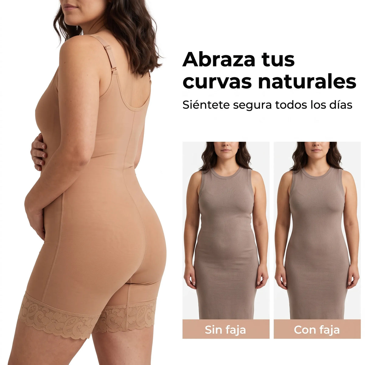 Faja Moldeadora Cintura Soñada Efecto Reloj De Arena Invisible