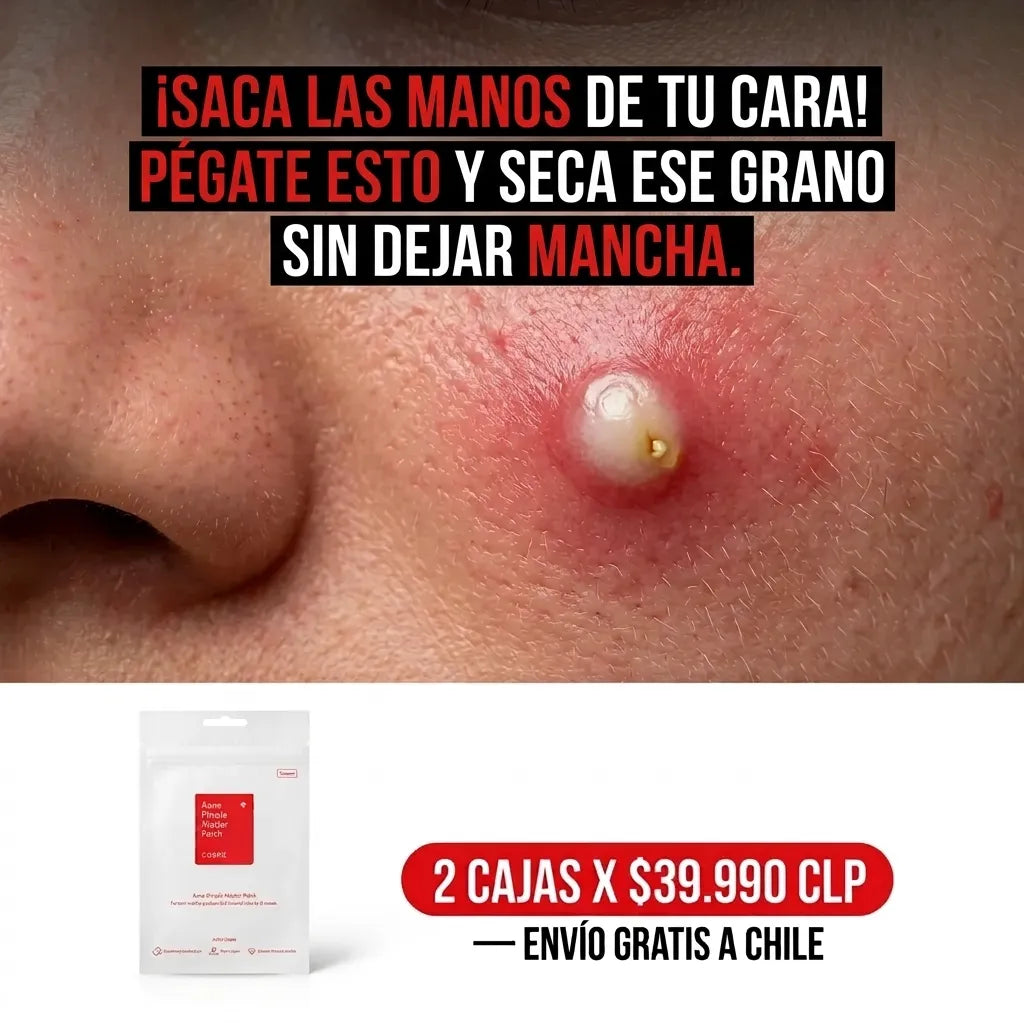 NoxPatch  "Acuéstate con un brote activo, despierta con la piel lisa y libre de pus."