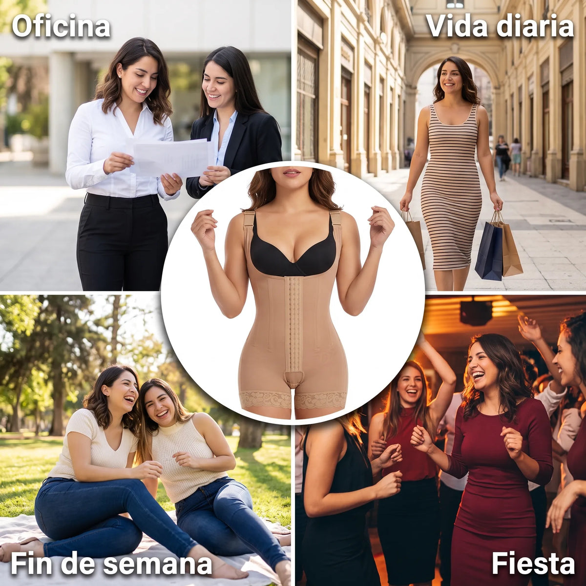 Faja Moldeadora Cintura Soñada Efecto Reloj De Arena Invisible