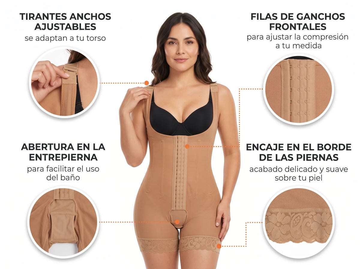 Faja Moldeadora Cintura Soñada Efecto Reloj De Arena Invisible