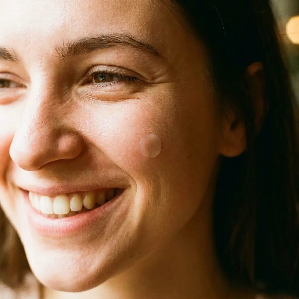 NoxPatch  "Acuéstate con un brote activo, despierta con la piel lisa y libre de pus."
