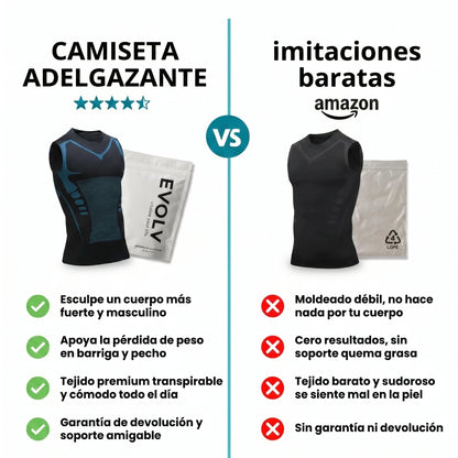 Camiseta Reductora — «Firmeza abdominal real, sin la sensación de estar encerrado dentro de una faja.»